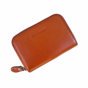Leather Card Holder - Tan